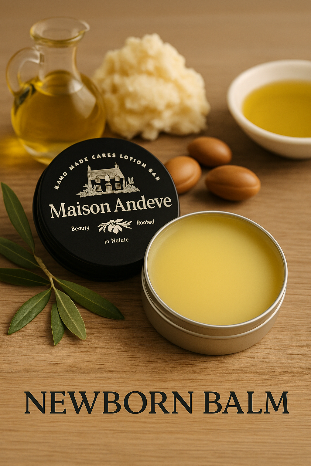 Maison Andeve - Newborn Balm 100ml – Scent-Free Natural Baby Skin Care