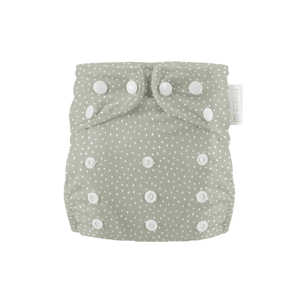 Newborn Reusable Cloth Nappy - Dottie Sage - Baby&More
