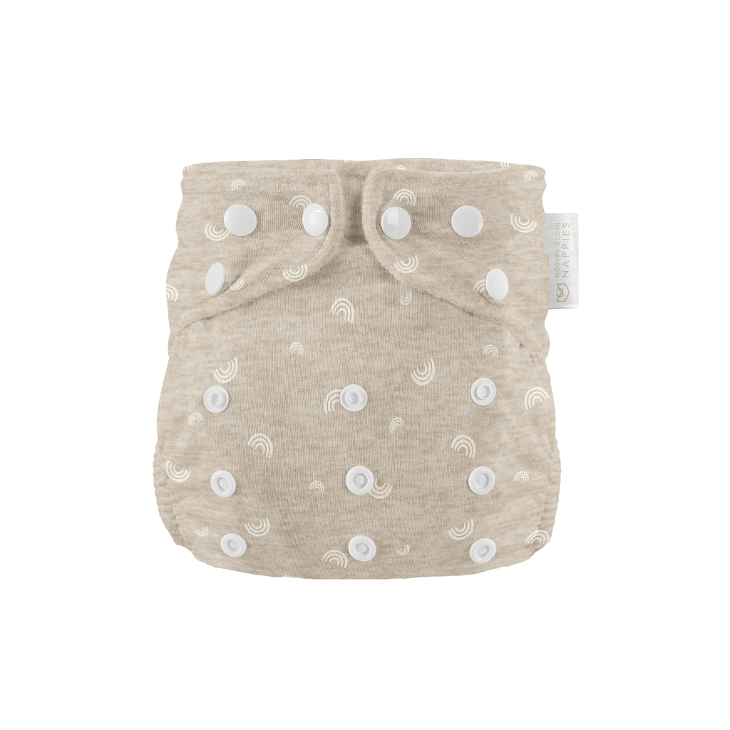 Newborn Reusable Cloth Nappy - Rainbow Oatmeal - Baby&More