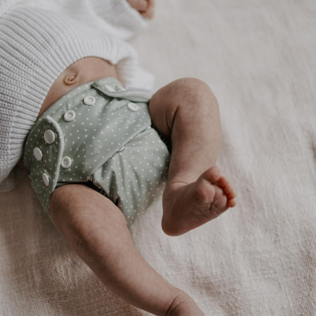 Newborn Reusable Cloth Nappy - Rainbow Oatmeal - Baby&More