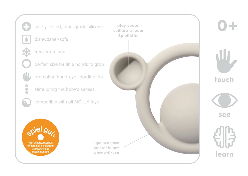 MOLUK Nogi Beige Teether and Sensory Toy