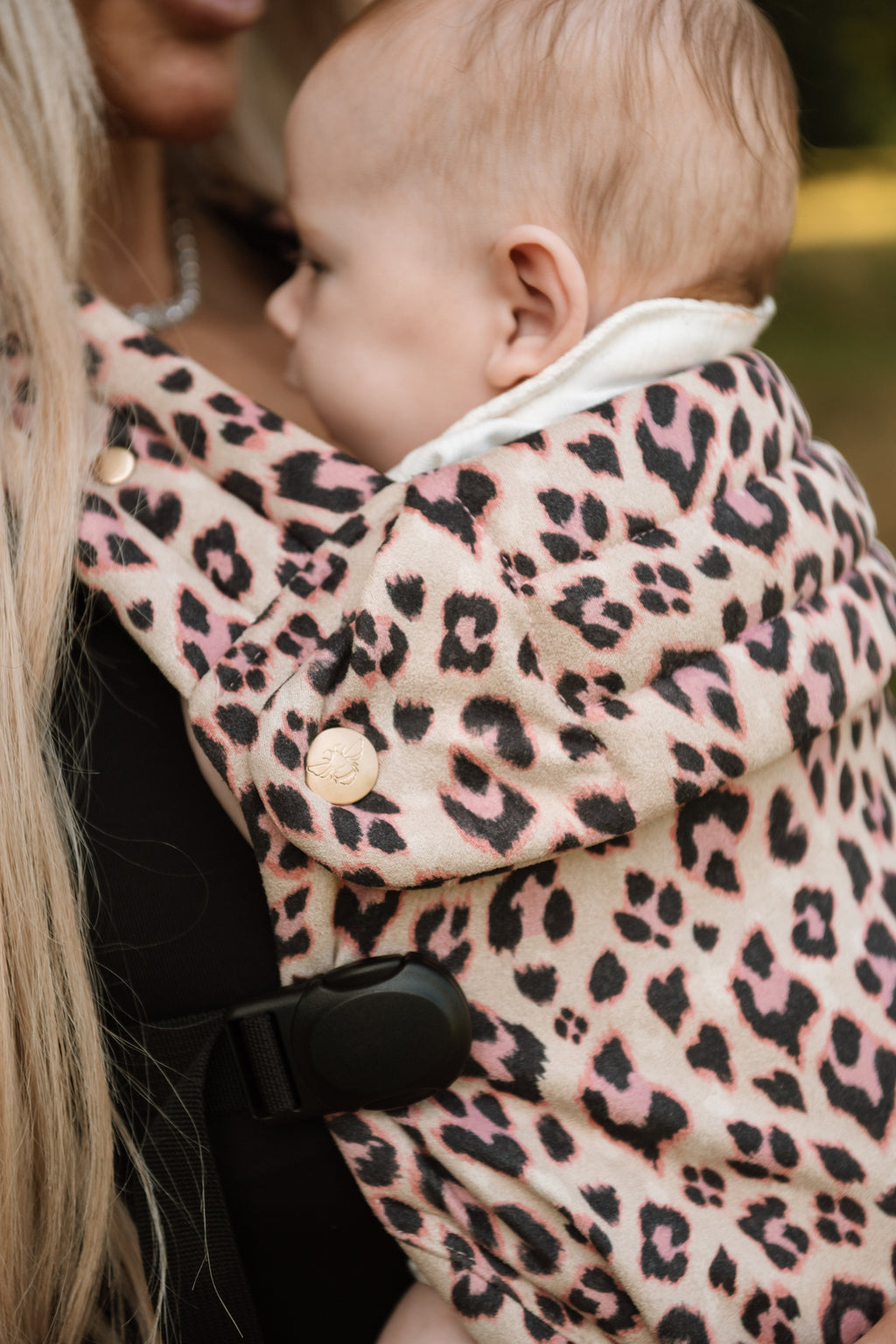 Bizzi Growin Nomad Air Animal Print Baby Carrier - Dusky Leopard