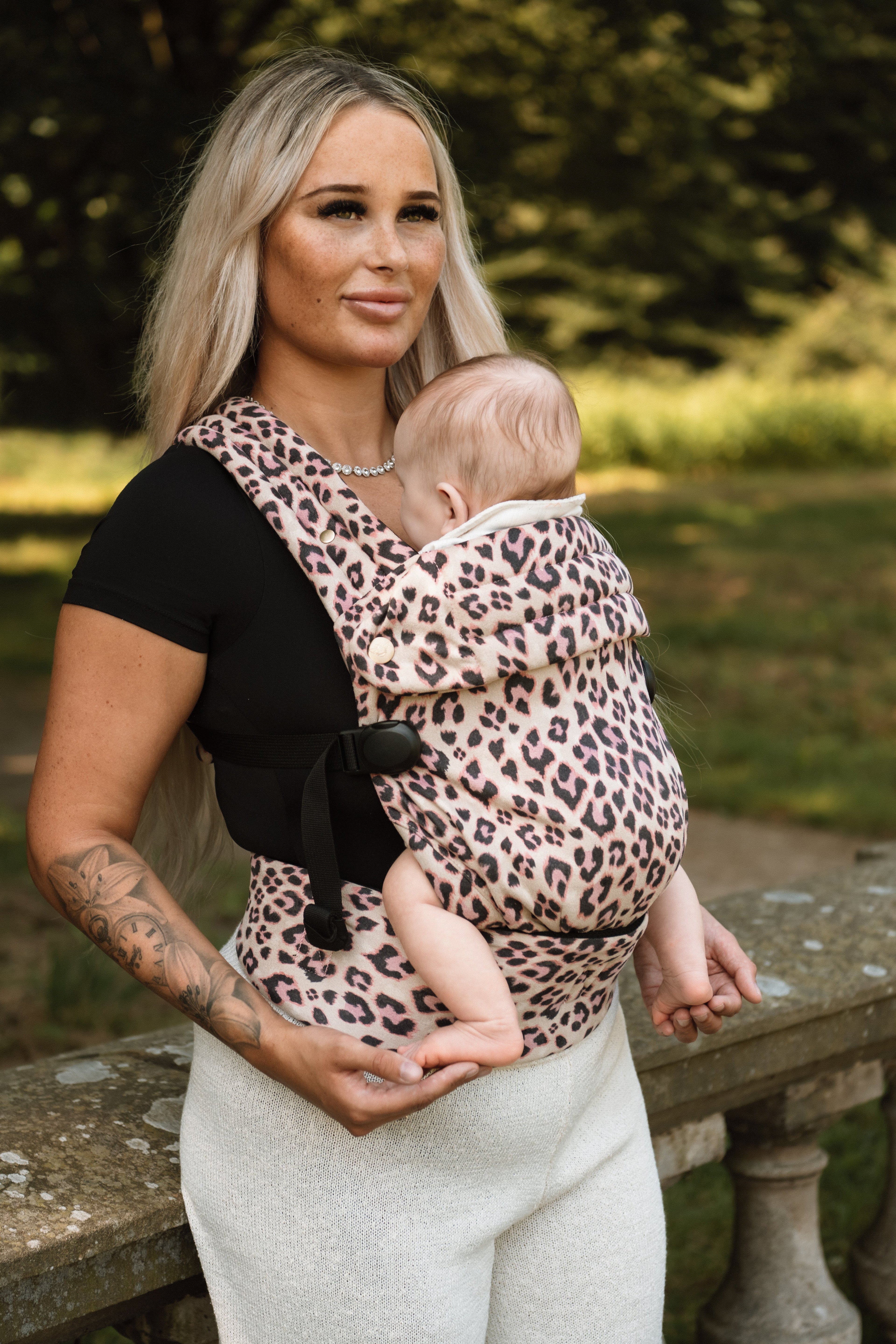 Bizzi Growin Nomad Air Animal Print Baby Carrier - Dusky Leopard