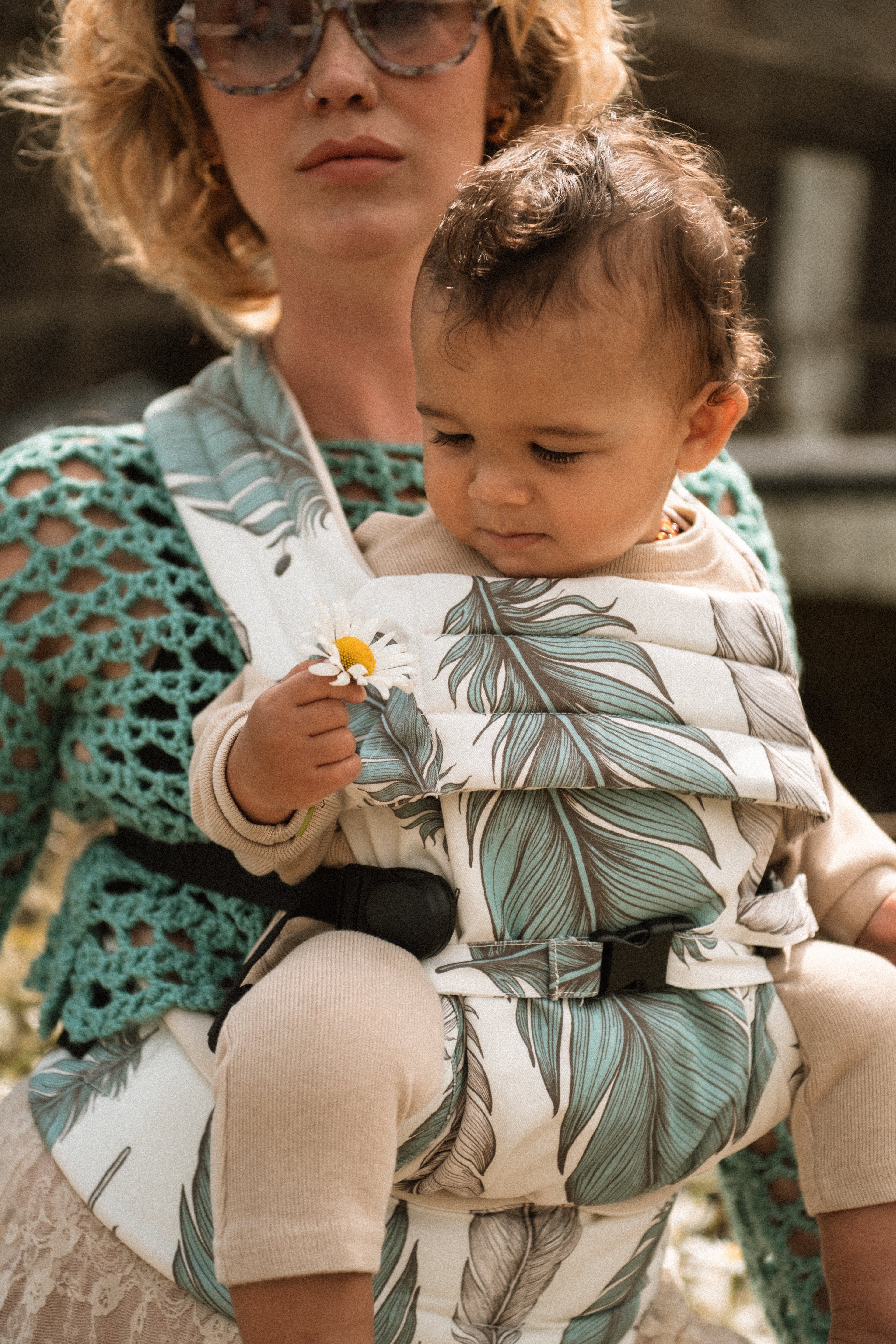 Bizzi Growin Nomad Pure Organic Baby Carrier - Wild Plume