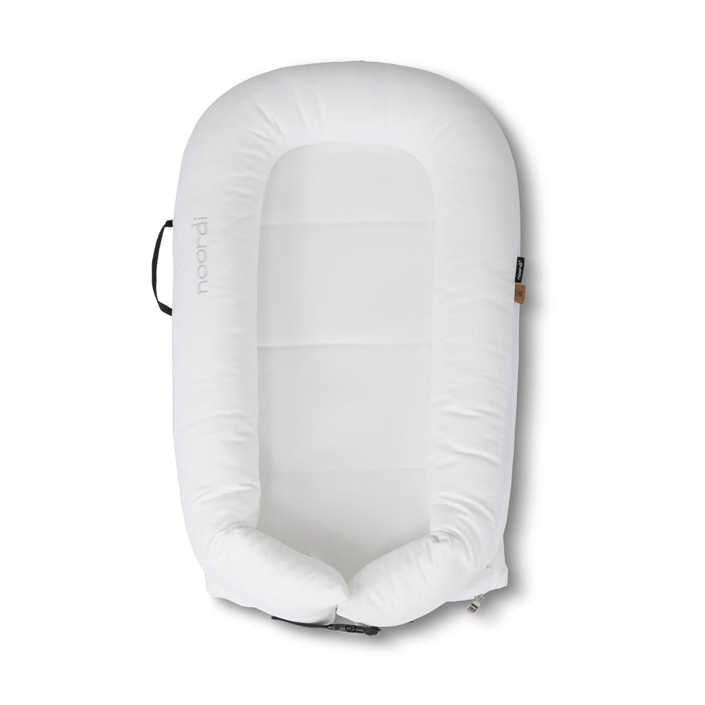 Noordi 2 in 1 Deluxe Baby Nest & Maternity Pillow with Silver-Ion Cotton - White - Baby&More
