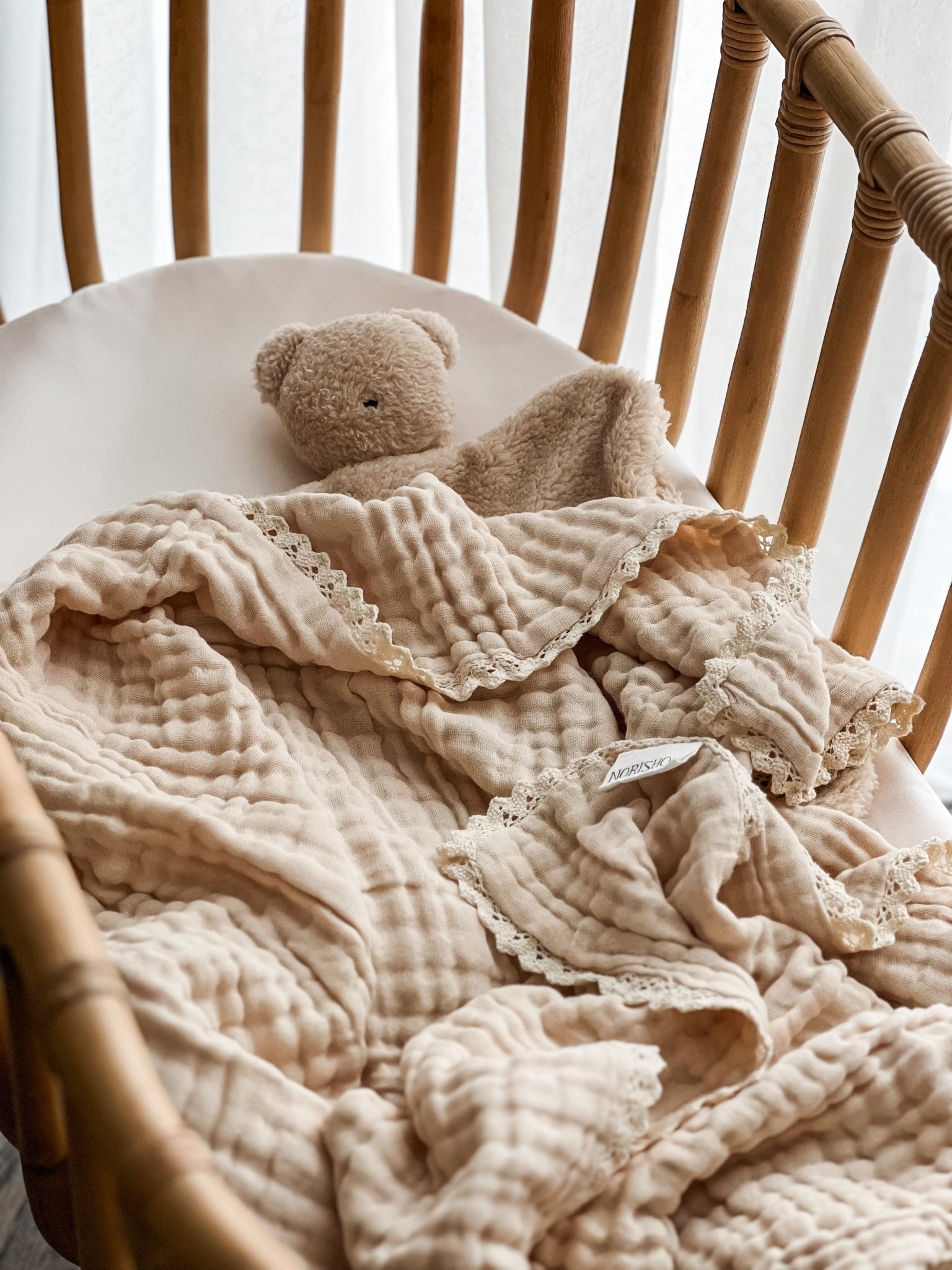 Norishor - Baby Lace Muslin Blanket - Baby&More
