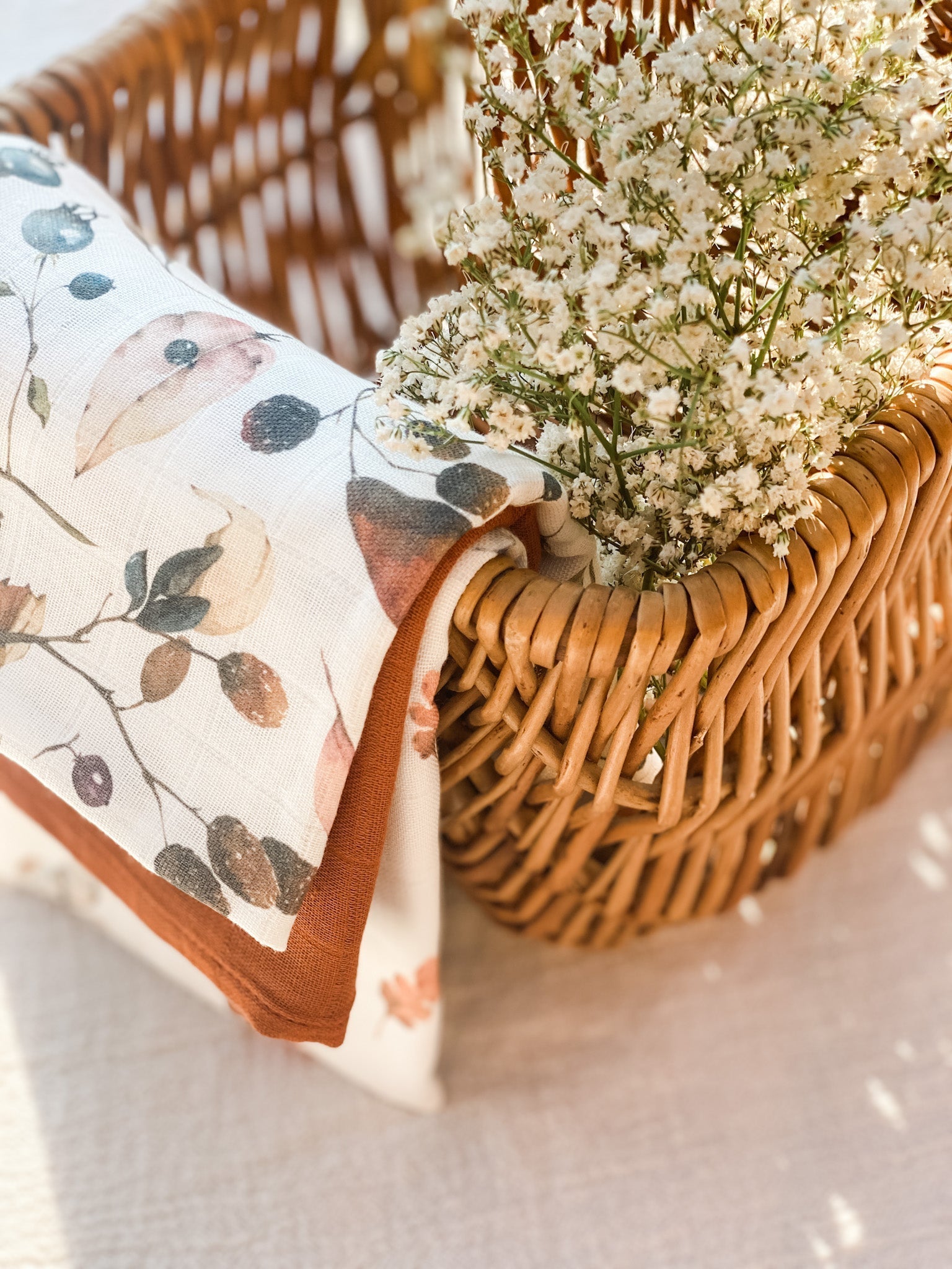 Norishor Baby Muslin Squares - 3 pack - Acorn, Cognac, Garden Berry - Baby&More