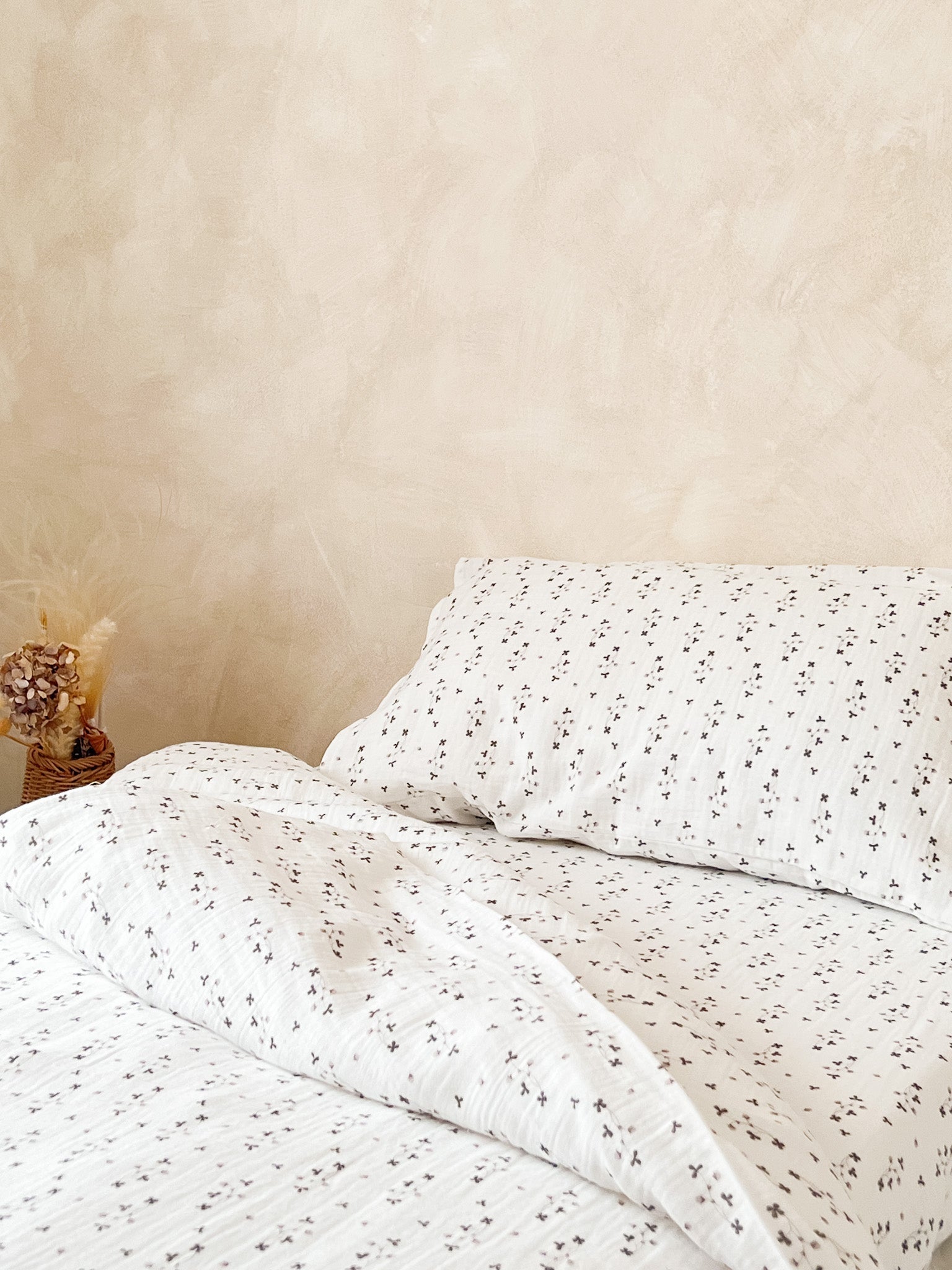 Norishor - Muslin Cotbed Duvet Set - Botanical - Baby&More