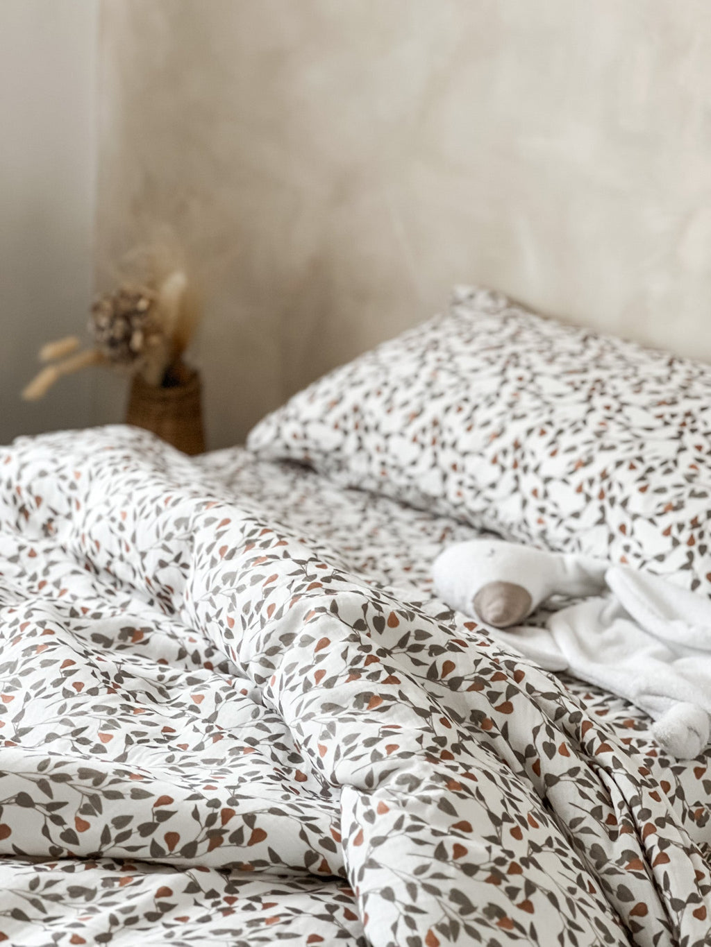 Norishor - Muslin Cotbed Duvet Set - Forest Pear - Baby&More