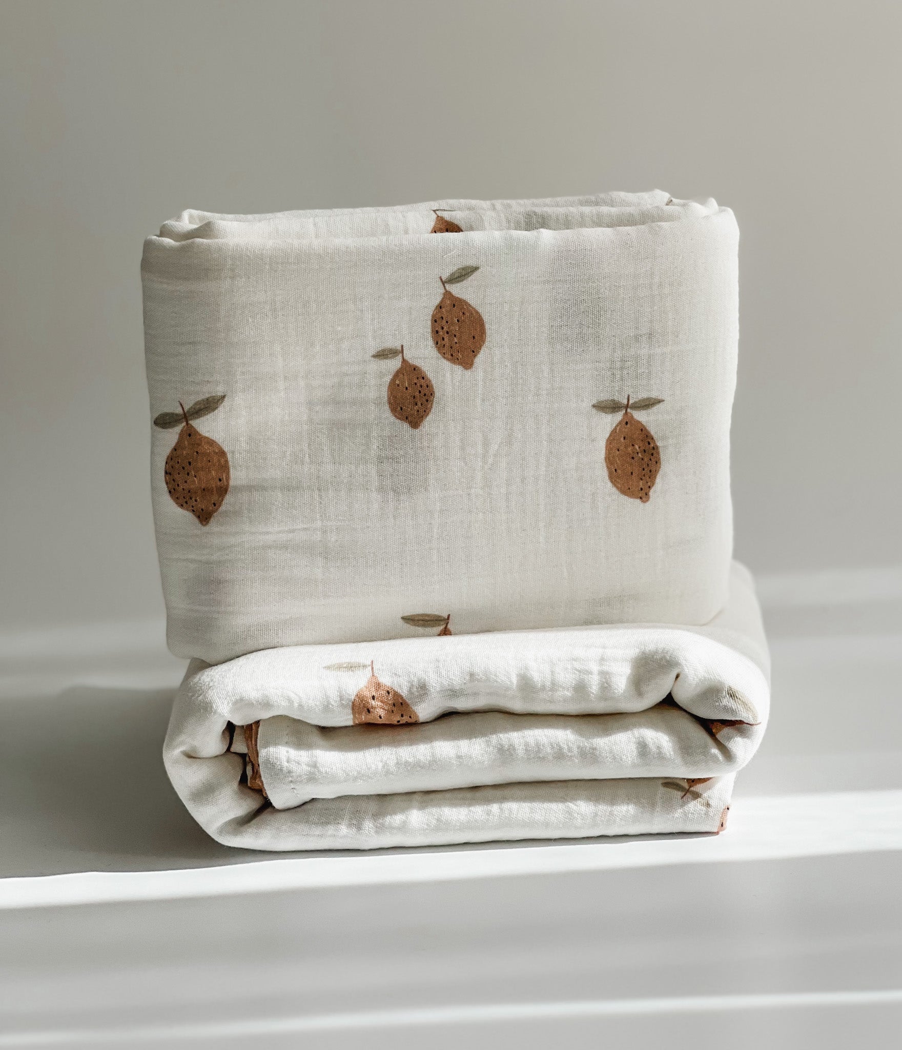 Norishor - Muslin Swaddle Blanket - Lemons - Baby&More