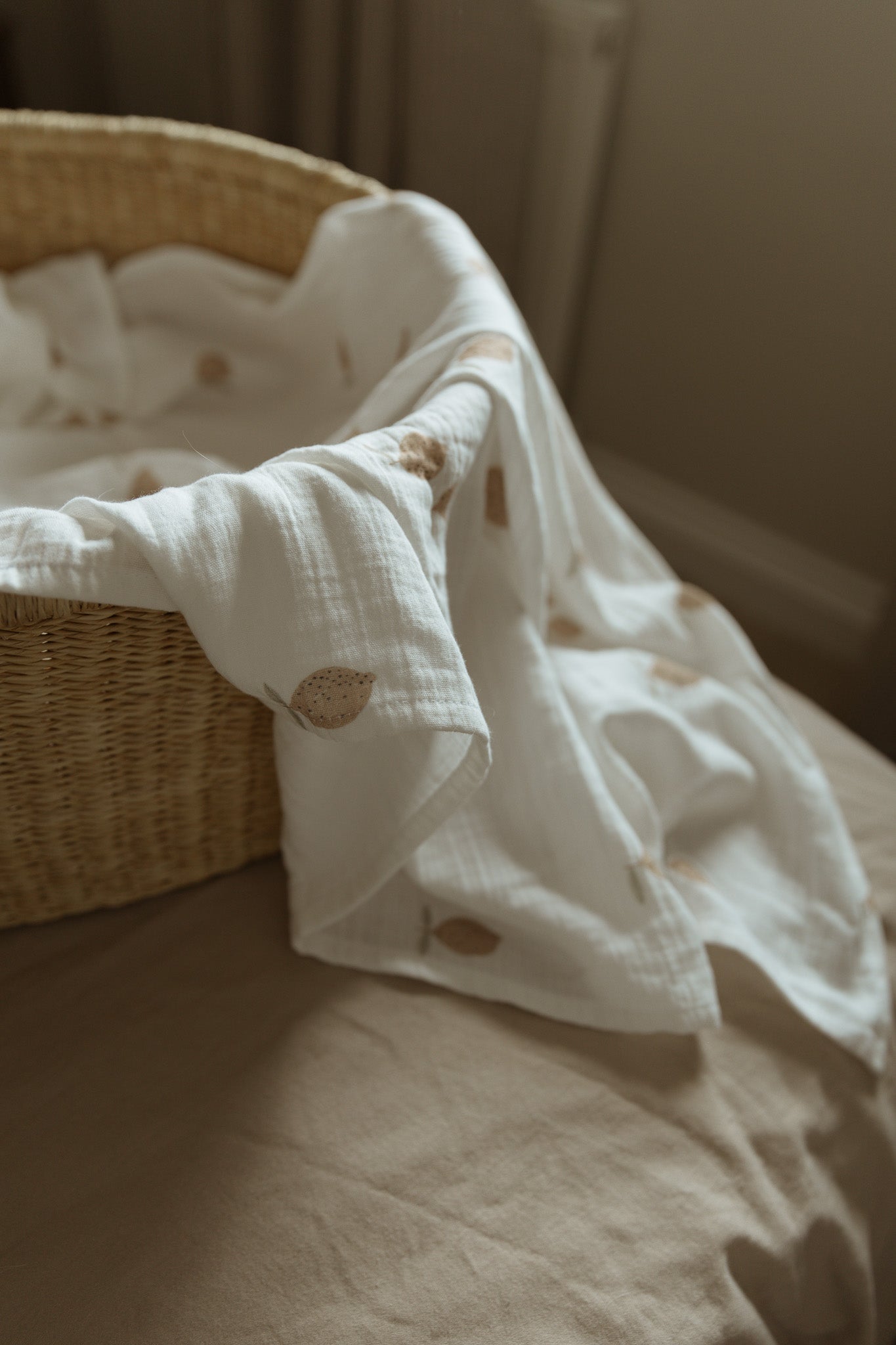 Norishor - Muslin Swaddle Blanket - Lemons - Baby&More
