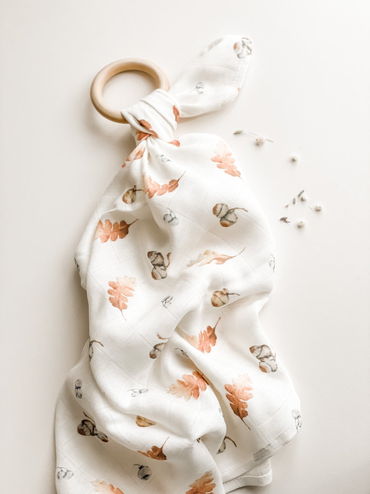 Norishor - Teether Muslin Lovey Teething Ring - Baby&More