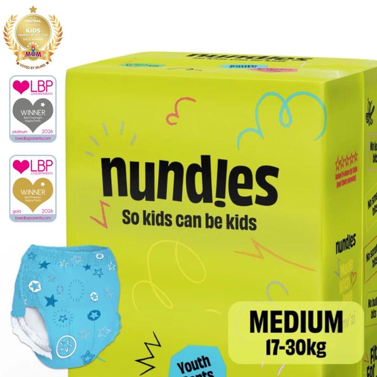 Nundies Youth Pants - 4 - 7 Years (17 - 30kg) - Baby&More