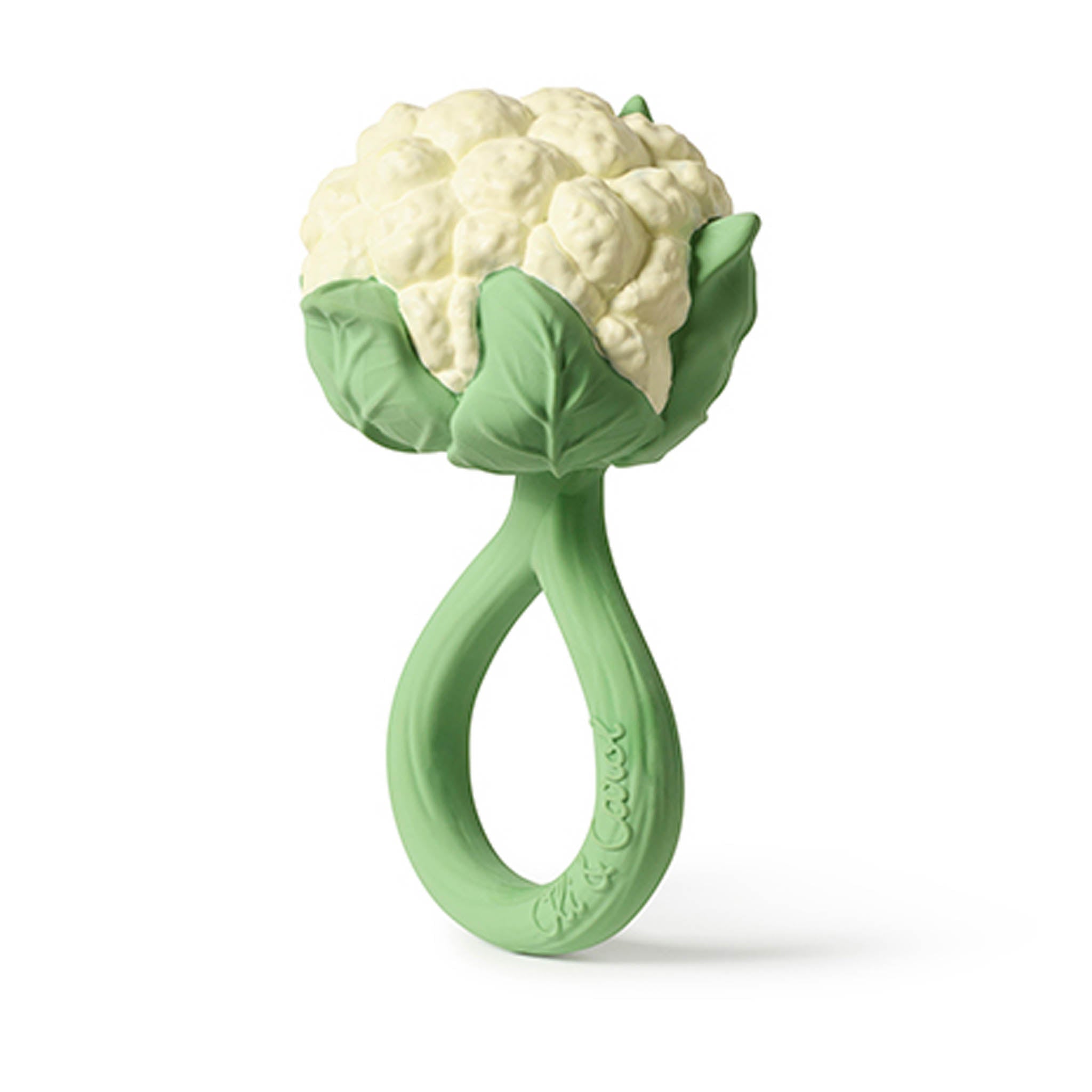 Oli & Carol Cauliflower Baby Rattle & Teether - Baby&More