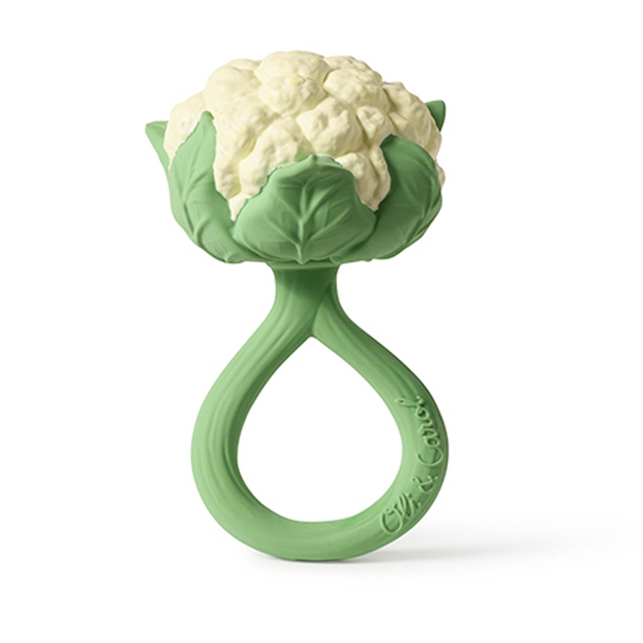 Oli & Carol Cauliflower Baby Rattle & Teether - Baby&More