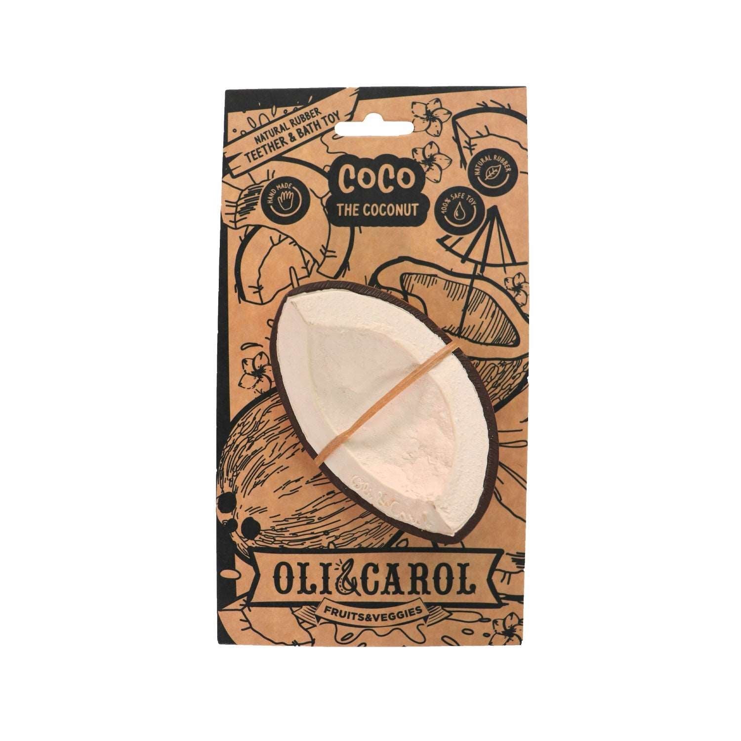 Oli & Carol Coco the Coconut Teether - Baby&More