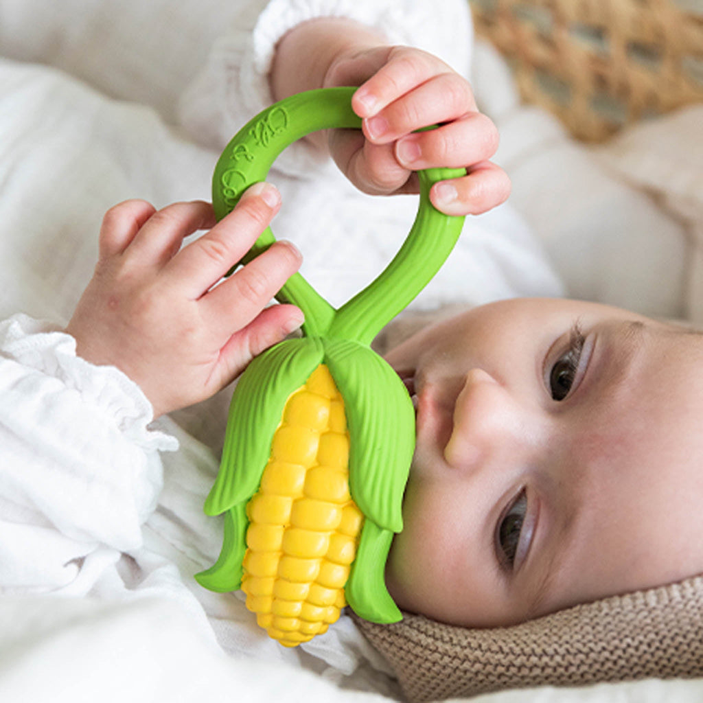 Oli & Carol Corn Rattle Toy - Baby&More