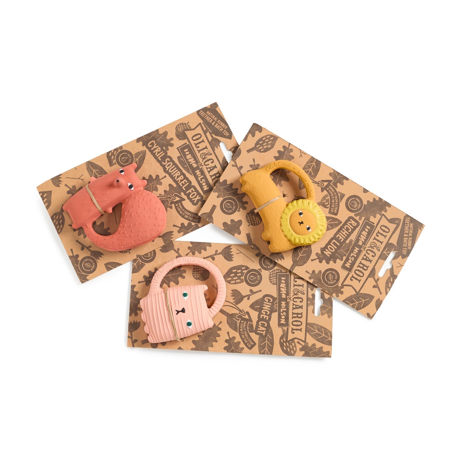 Oli & Carol Cyril Squirrel Fox Teether - Baby&More