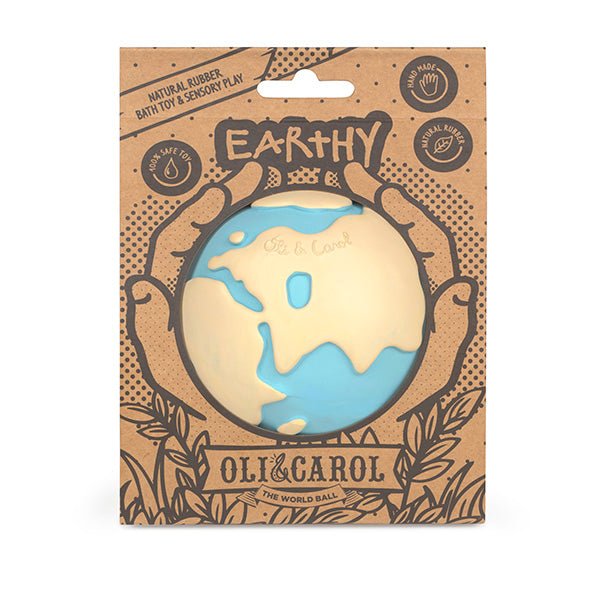 Oli & Carol Earthy the World Ball - Bath Toy / Teether - Baby&More