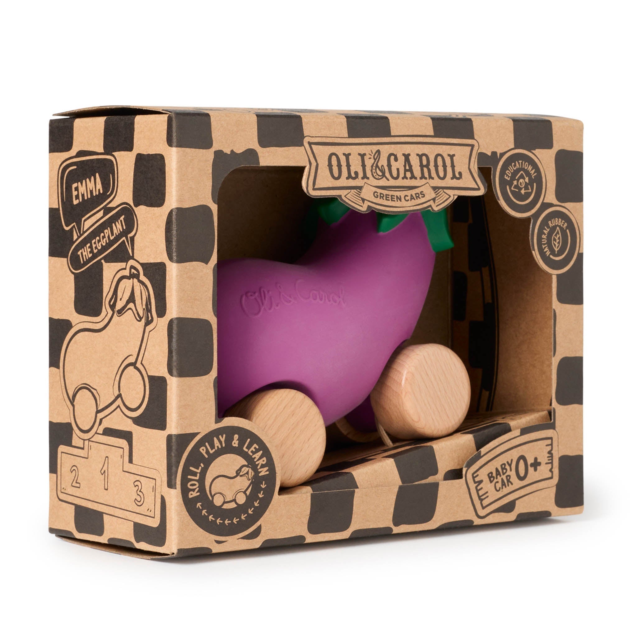 Oli & Carol Emma the Aubergine Car - Baby&More