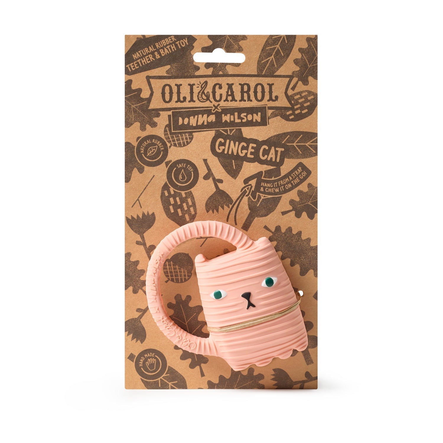Oli & Carol Ginge the Cat Teether - Baby&More