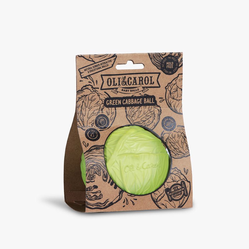 Oli & Carol Green Cabbage Baby Ball - Baby&More