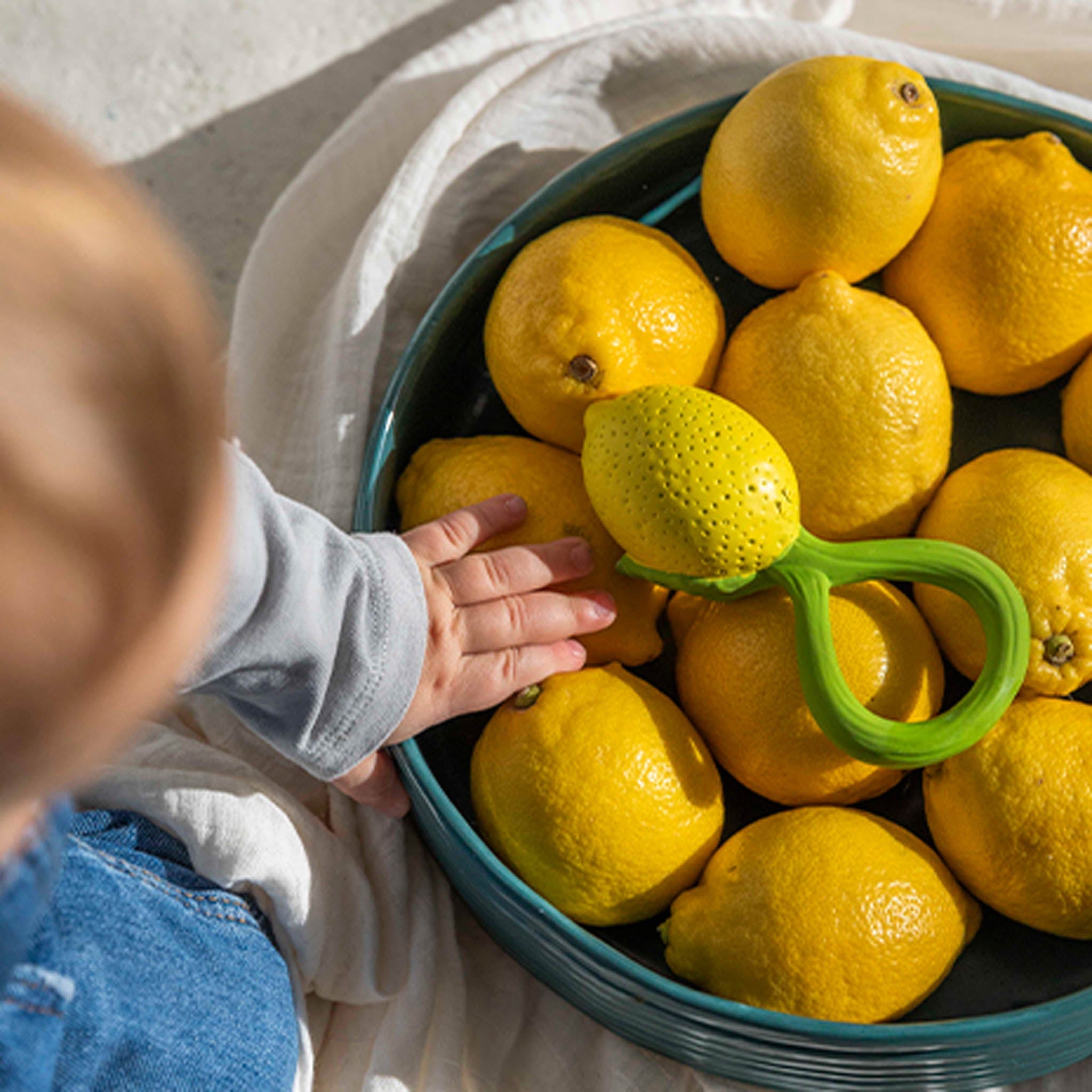 Oli & Carol Lemon Baby Rattle & Teether - Baby&More