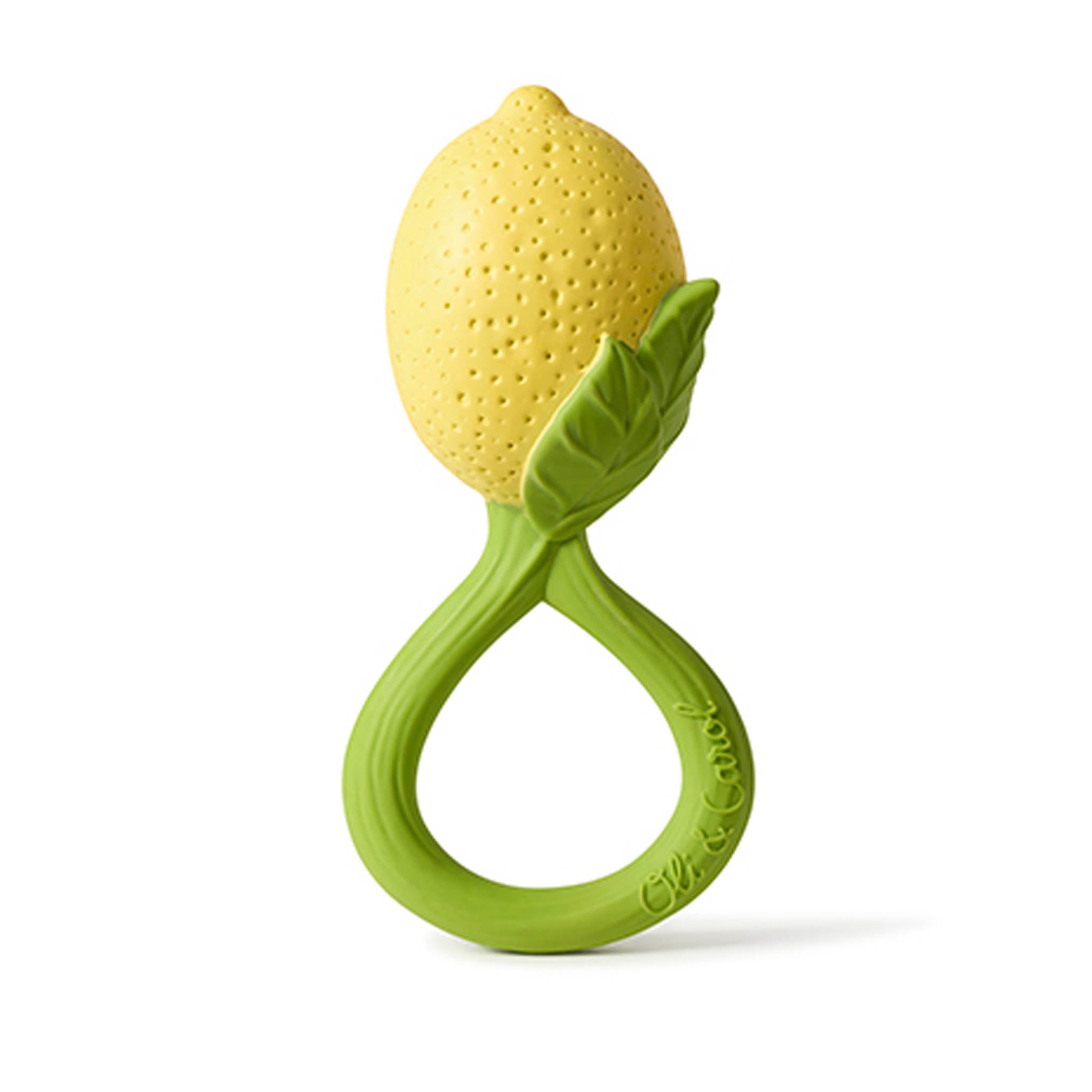 Oli & Carol Lemon Baby Rattle & Teether - Baby&More
