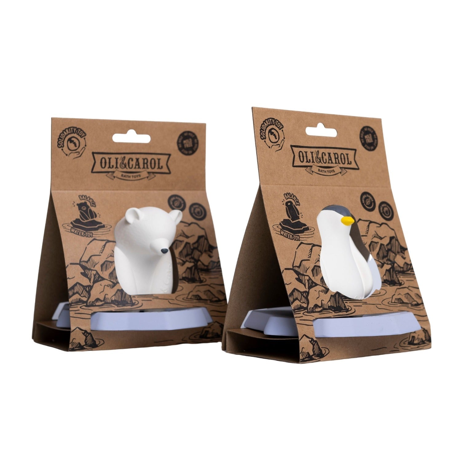 Oli & Carol Penguin Bath Toy - Baby&More