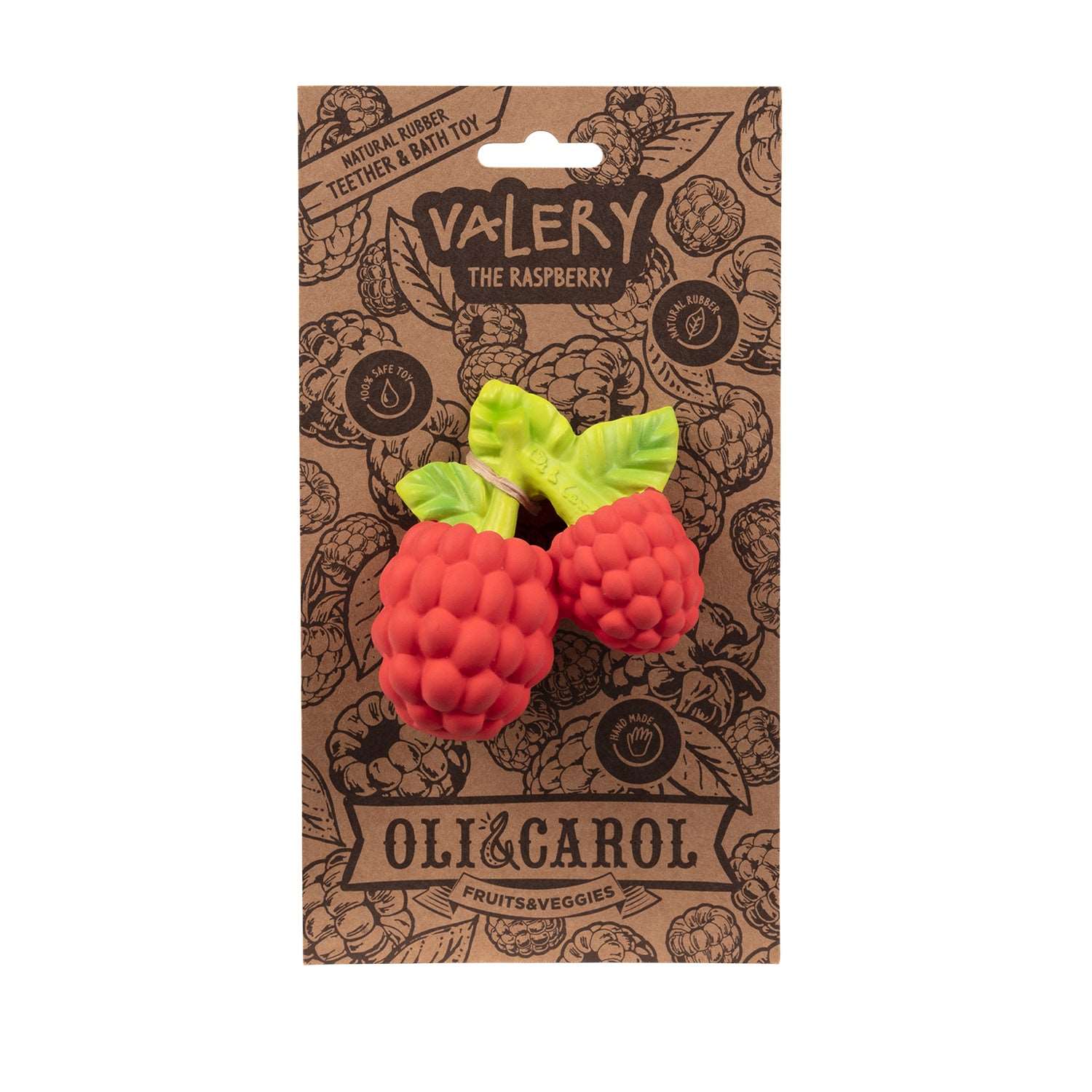 Oli & Carol Valery the Raspberry Teether - Baby&More