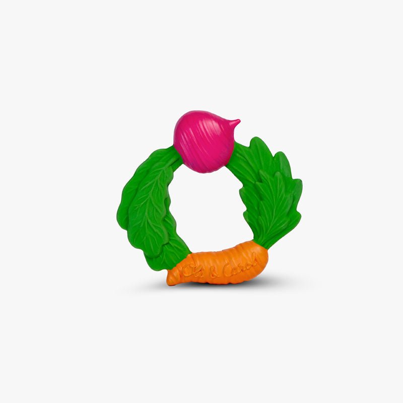 Oli & Carol Veggie Teething Ring - Baby&More