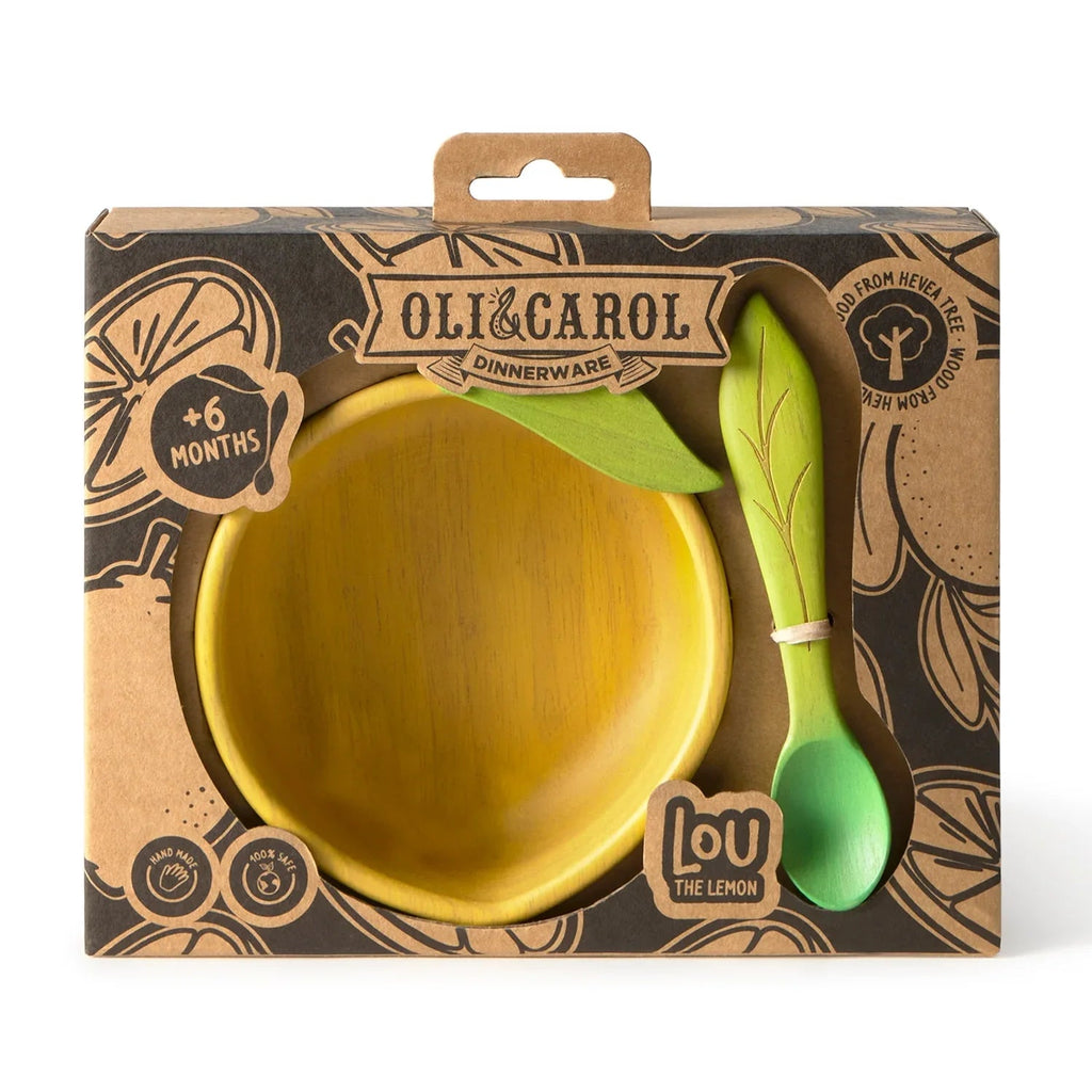 Oli&Carol Lou the Lemon Bowl and Spoon Set - Baby&More