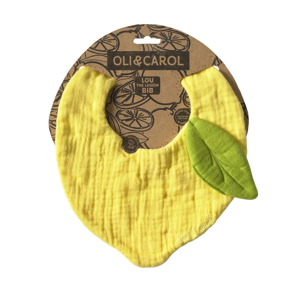 Oli&Carol Lou the Lemon Feeding Bib - Baby&More