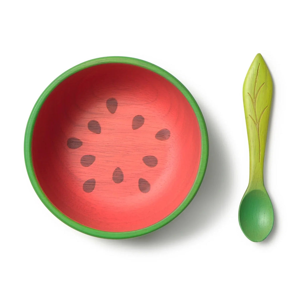 Oli&Carol Wally the Watermelon Bowl and Spoon Set - Baby&More