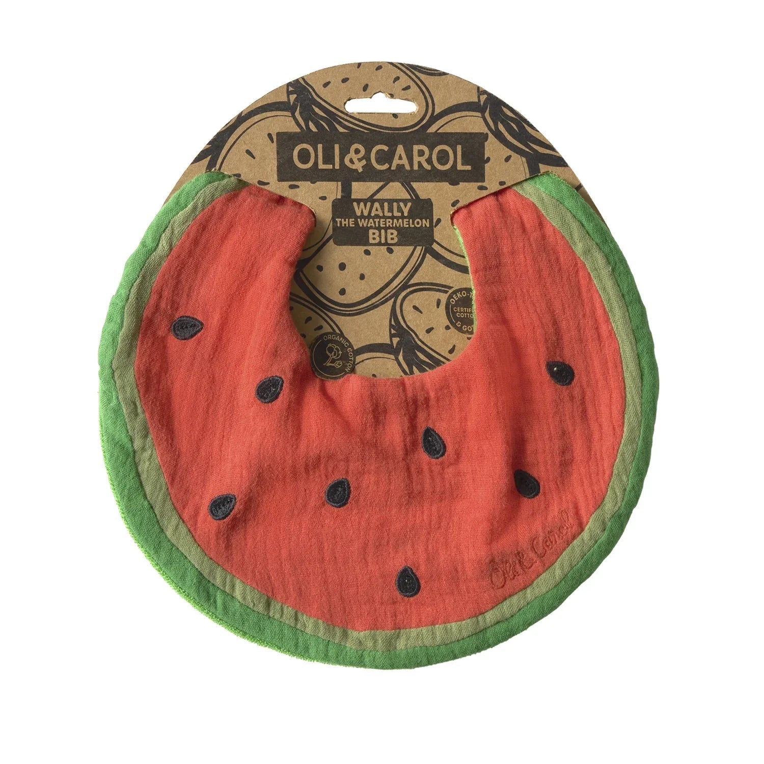 Oli&Carol Wally the Watermelon Feeding Bib - Baby&More