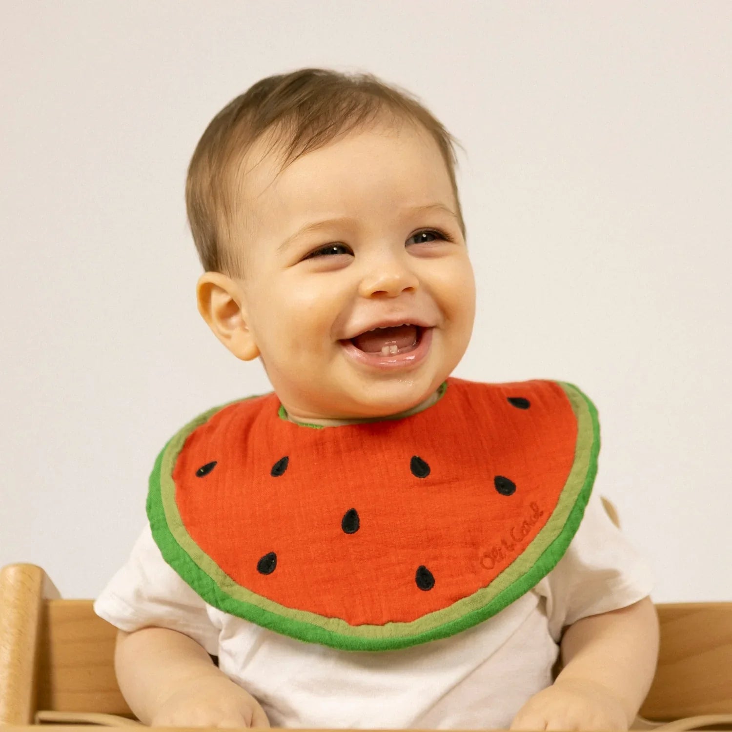 Oli&Carol Wally the Watermelon Feeding Bib - Baby&More