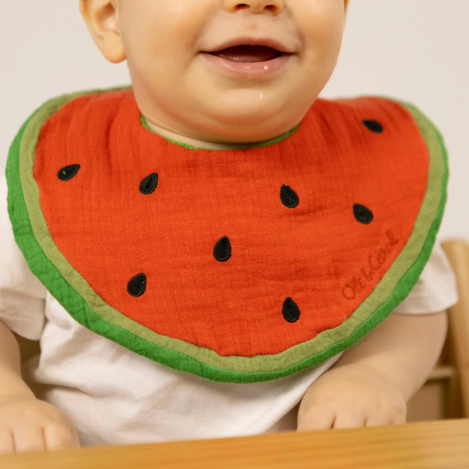 Oli&Carol Wally the Watermelon Feeding Bib - Baby&More