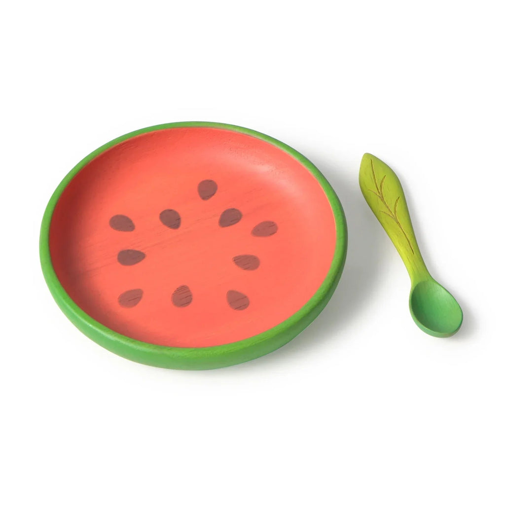 Oli&Carol Wally the Watermelon Plate and Spoon Set - Baby&More