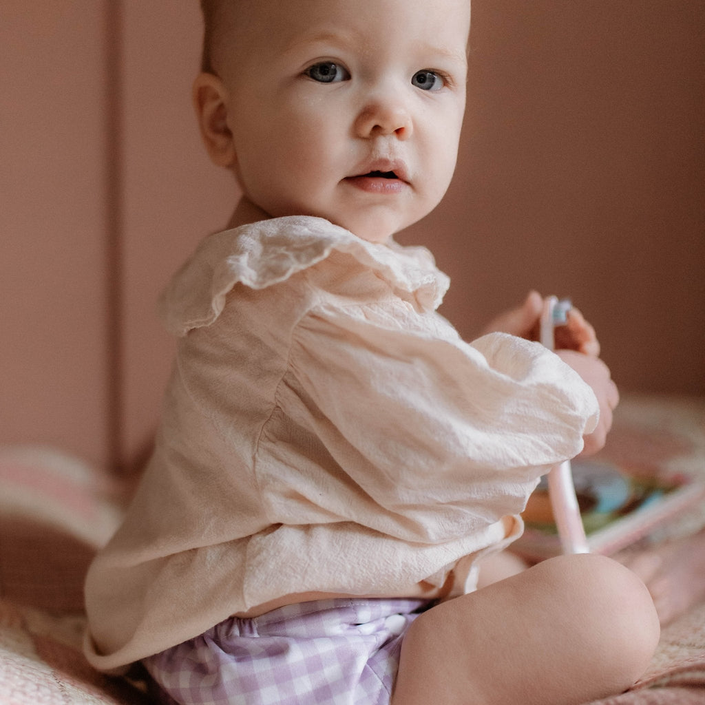 One Size All - In - One Reusable Cloth Nappy - Lilac Gingham - Baby&More