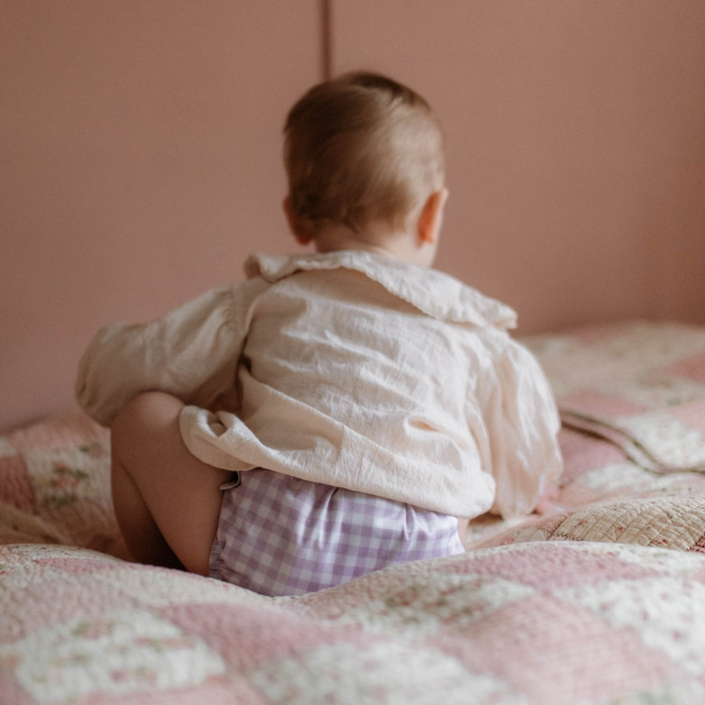 One Size All - In - One Reusable Cloth Nappy - Lilac Gingham - Baby&More