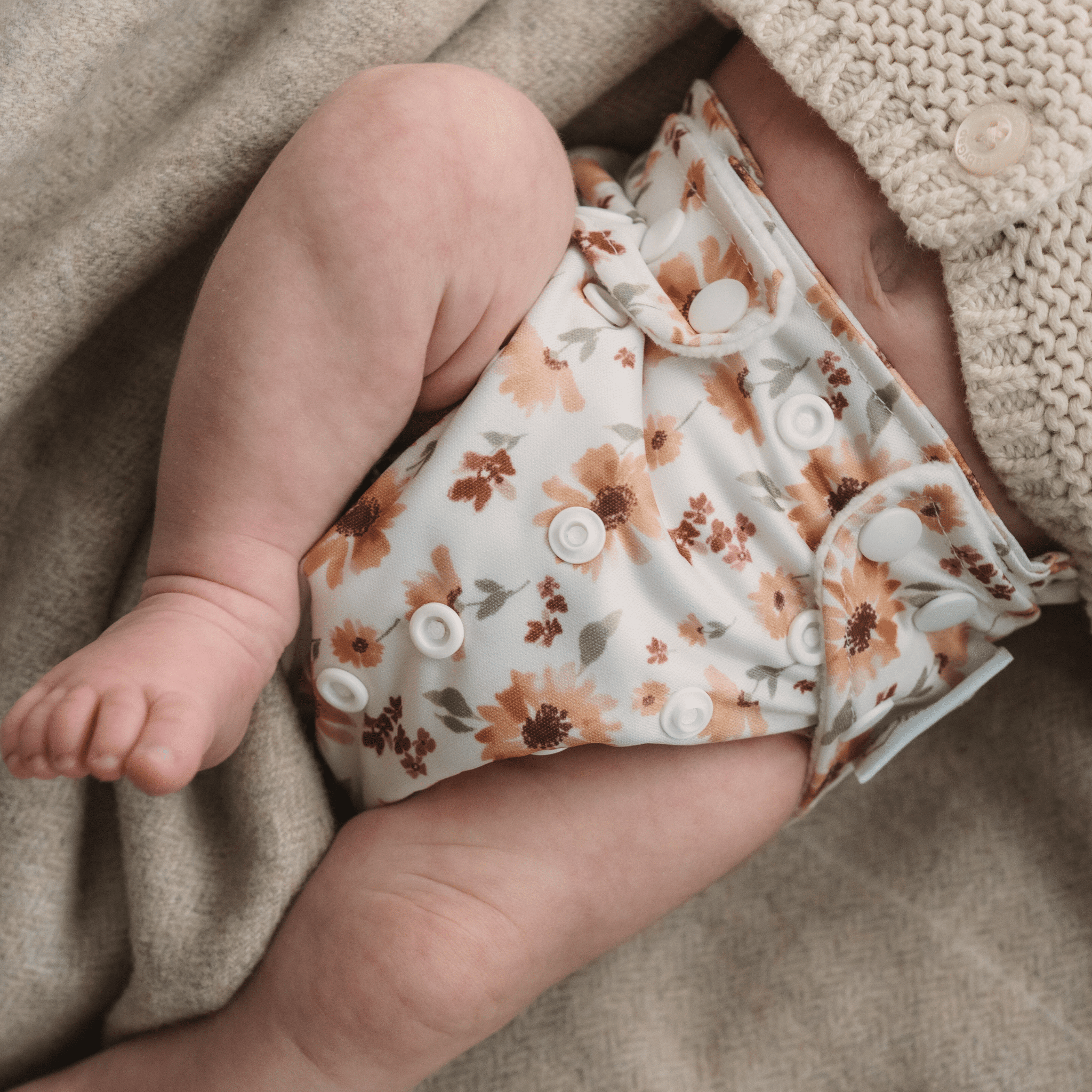 One Size All - In - One Reusable Cloth Nappy - Meadow - Baby&More