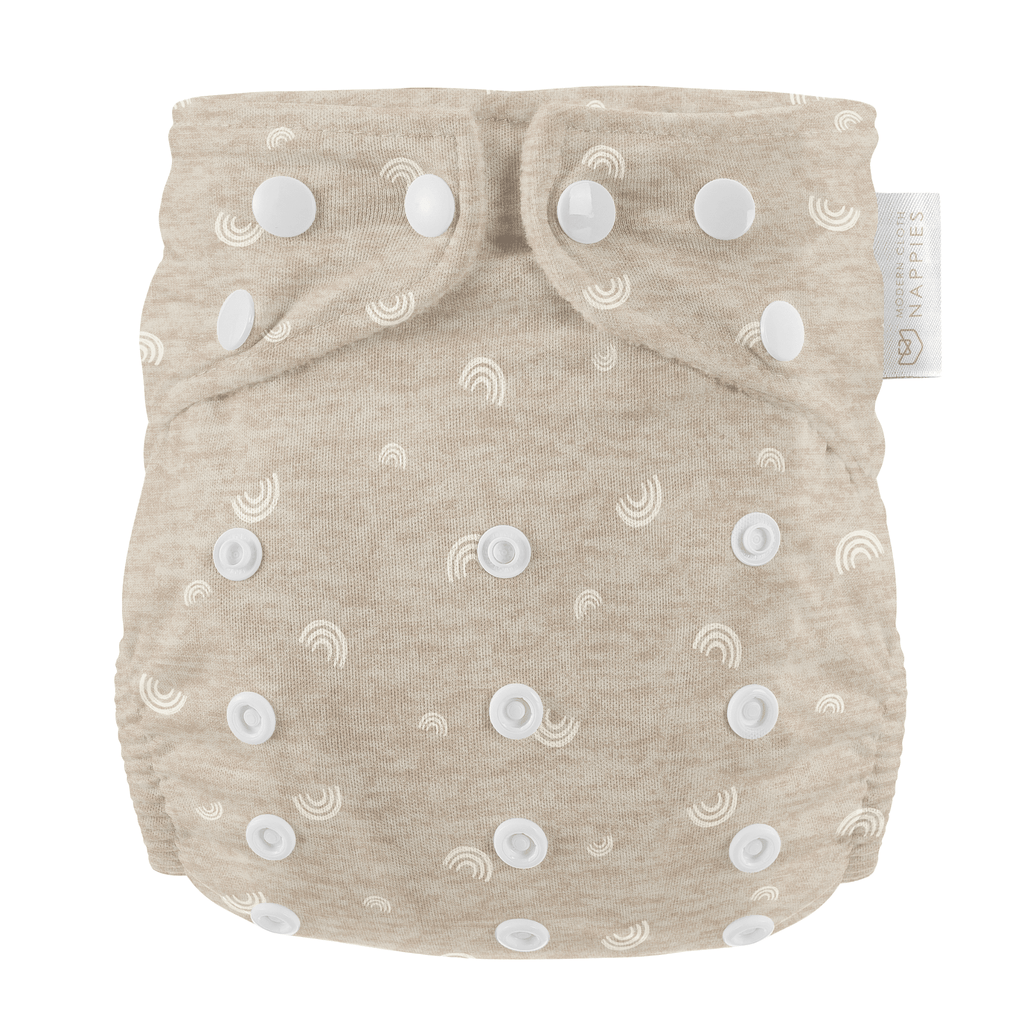 One Size All - In - One Reusable Cloth Nappy - Rainbow Oatmeal - Baby&More