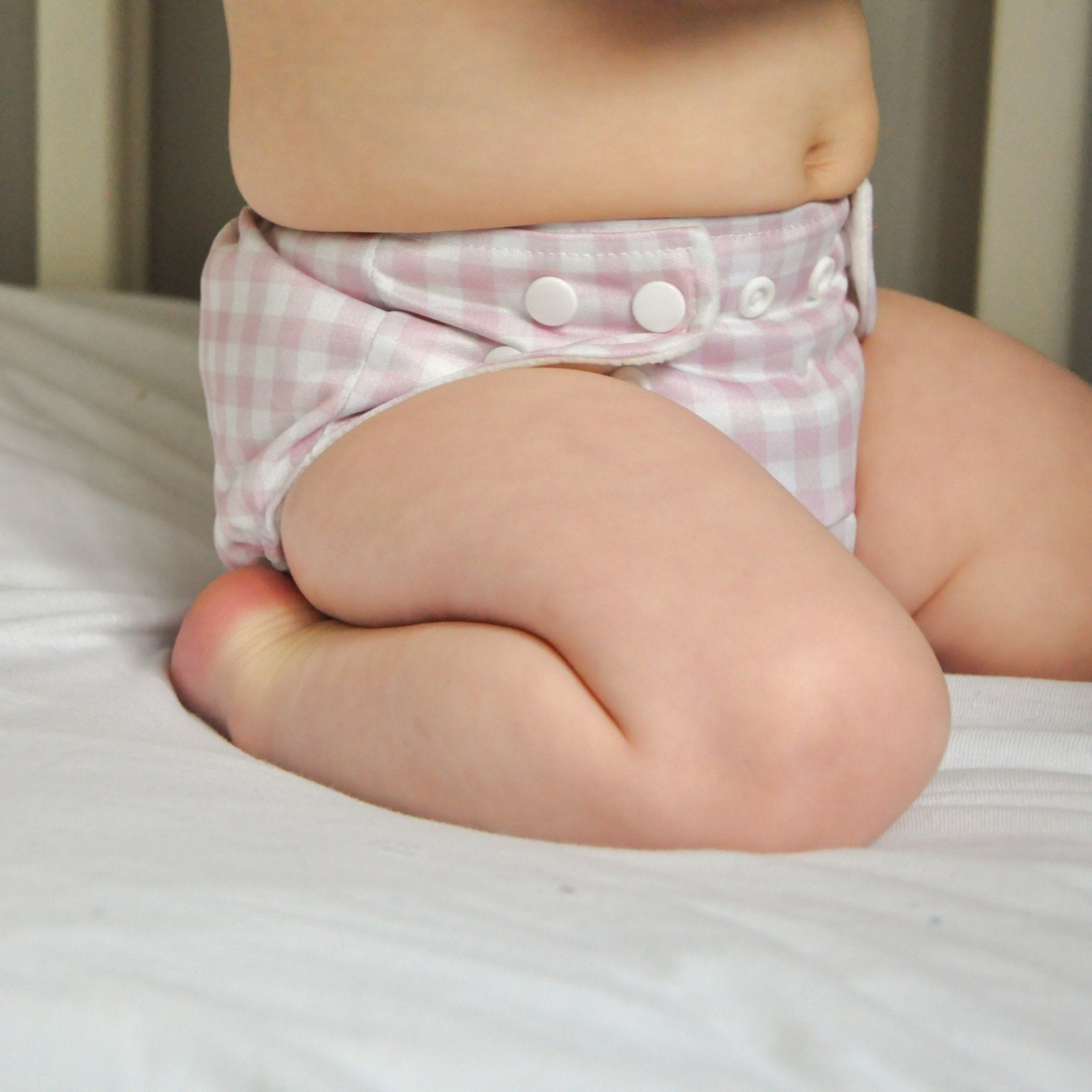 One Size All - In - One Reusable Cloth Nappy - Rose Gingham - Baby&More