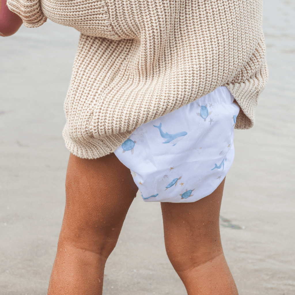One Size Baby to Toddler Reusable Swim Nappies - Ocean Cuddles - Baby&More
