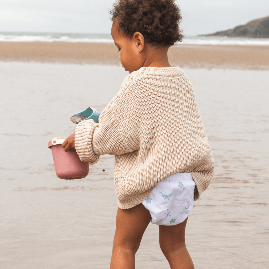 One Size Baby to Toddler Reusable Swim Nappies - Ocean Cuddles - Baby&More
