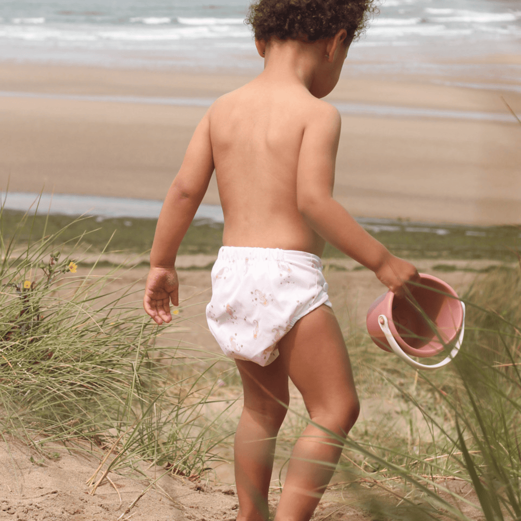 One Size Baby to Toddler Reusable Swim Nappies - Seahorse Snuggles - Baby&More