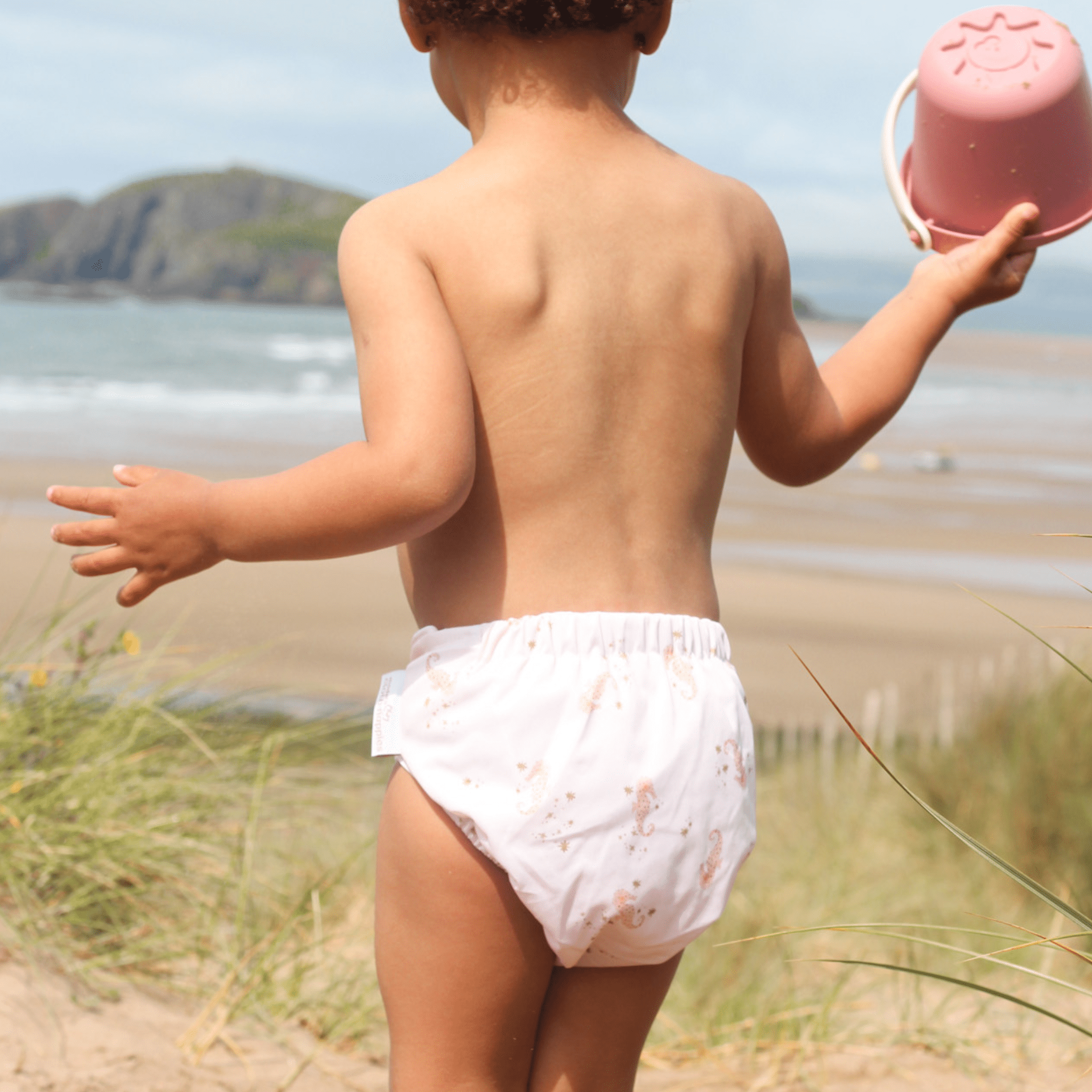 One Size Baby to Toddler Reusable Swim Nappies - Seahorse Snuggles