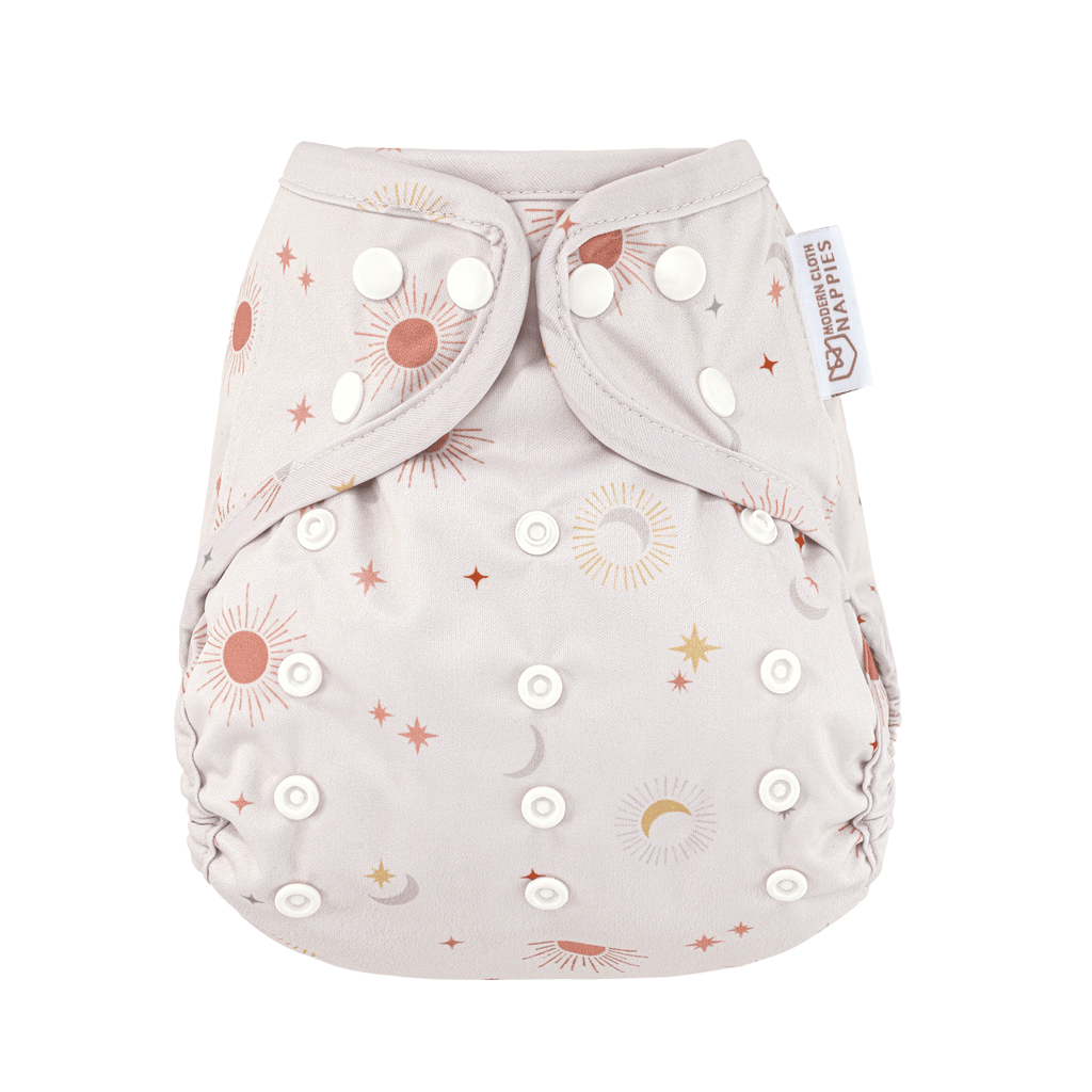 One Size Reusable Cloth Nappy Wrap - Celestial - Baby&More