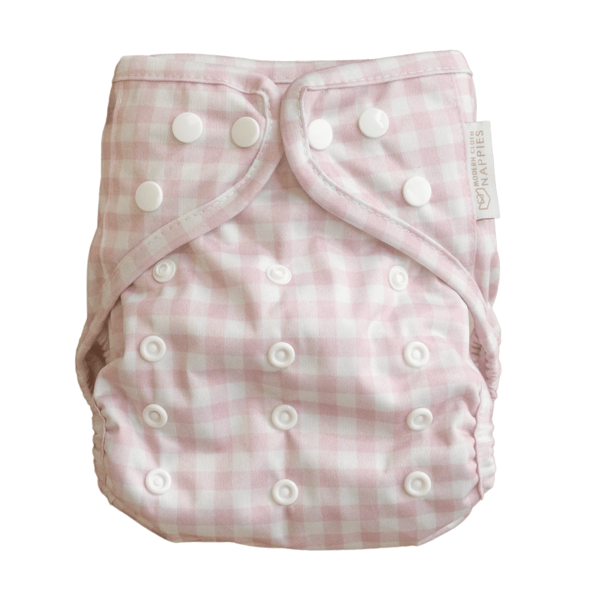 One Size Reusable Cloth Nappy Wrap - Rose Gingham - Baby&More