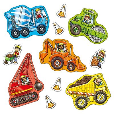 Orchard Toys - Big Wheels - Set of Four Jigsaw Puzzles with Play Pieces - Baby&More